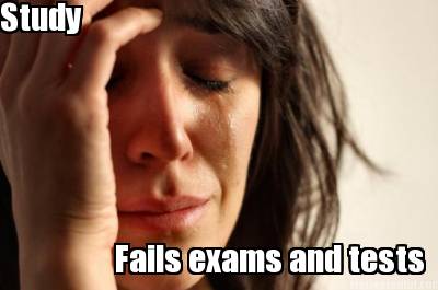 study-fails-exams-and-tests