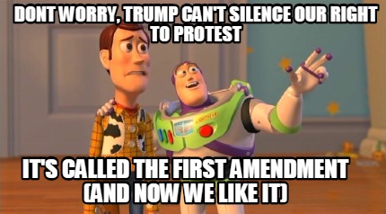 dont-worry-trump-cant-silence-our-right-to-protest-its-called-the-first-amendmen2